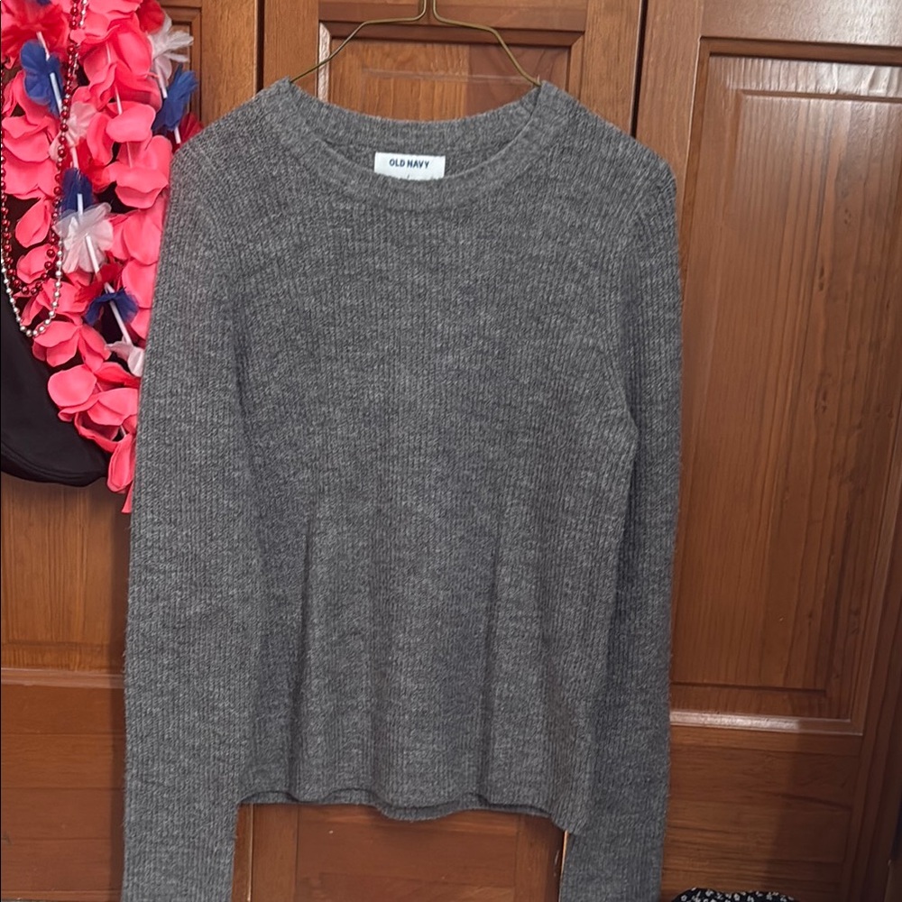 Old Navy Charcoal Knit Sweater